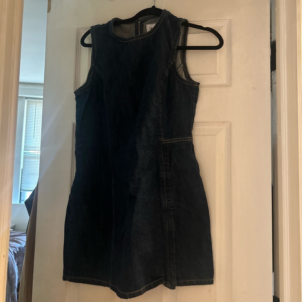 Zara Dark Blue Denim Mini Dress